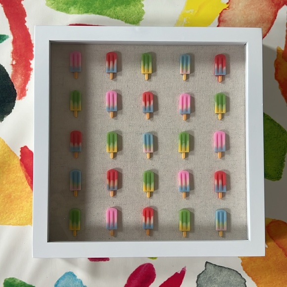 Popsicle Shadow Box Pop Wall Art or Frame - Picture 5 of 6